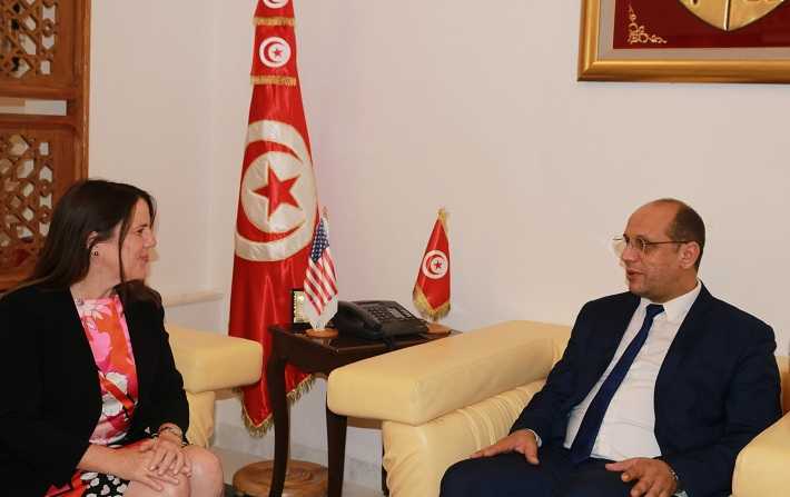 مالك الزاهي يستقبل القائمة بالأعمال بسفارة الولايات المتحدة بتونس ناتاشا فرانشيسكي